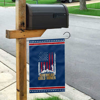Gold Miner Patriotic American Flag Garden Flag