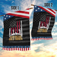 Gold Miner Patriotic American Flag Garden Flag