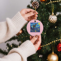 Gold Miner Starry Night Van Gogh Ceramic Ornament - Wonder Print Shop