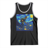 Gold Miner Starry Night Van Gogh Tank Top - Wonder Print Shop