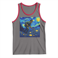 Gold Miner Starry Night Van Gogh Tank Top - Wonder Print Shop