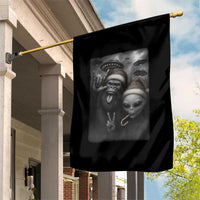 Bigfoot UFO Selife Garden Flag Sasquatch Ailen Rock On Hand Christmas - Wonder Print Shop