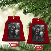 Bigfoot UFO Selife Ceramic Ornament Sasquatch Ailen Rock On Hand Xmas - Wonder Print Shop