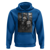 Bigfoot UFO Selife Hoodie Sasquatch Ailen Rock On Hand Christmas - Wonder Print Shop