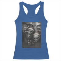 Bigfoot UFO Selife Racerback Tank Top Sasquatch Ailen Rock On Hand Christmas - Wonder Print Shop