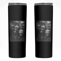 Bigfoot UFO Selife Skinny Tumbler Sasquatch Ailen Rock On Hand Christmas - Wonder Print Shop