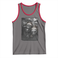 Bigfoot UFO Selife Tank Top Sasquatch Ailen Rock On Hand Christmas - Wonder Print Shop