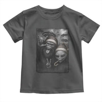 Bigfoot UFO Selife Toddler T Shirt Sasquatch Ailen Rock On Hand Christmas - Wonder Print Shop