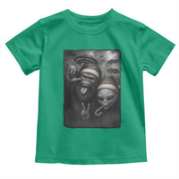 Bigfoot UFO Selife Toddler T Shirt Sasquatch Ailen Rock On Hand Christmas - Wonder Print Shop