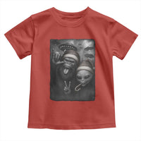 Bigfoot UFO Selife Toddler T Shirt Sasquatch Ailen Rock On Hand Christmas - Wonder Print Shop