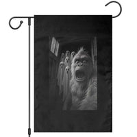 Funny Bigfoot Selfie Halloween Garden Flag Sasquatch Ghost Haunted House - Wonder Print Shop