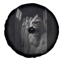 Funny Bigfoot Selfie Halloween Spare Tire Cover Sasquatch Ghost Haunted House - Wonder Print Shop