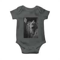 Funny Bigfoot Selfie Halloween Baby Onesie Sasquatch Ghost Haunted House - Wonder Print Shop