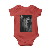 Funny Bigfoot Selfie Halloween Baby Onesie Sasquatch Ghost Haunted House - Wonder Print Shop