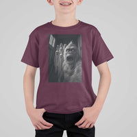 Funny Bigfoot Selfie Halloween T Shirt For Kid Sasquatch Ghost Haunted House - Wonder Print Shop
