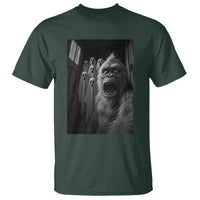 Funny Bigfoot Selfie Halloween T Shirt Sasquatch Ghost Haunted House - Wonder Print Shop
