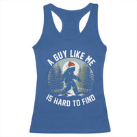 Funny Bigfoot Christmas Racerback Tank Top A Guy Like Me Is Hard To Find - Wonder Print Shop