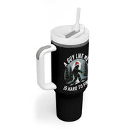 Funny Bigfoot Christmas Tumbler With Handle A Guy Like Me Is Hard To Find - Wonder Print Shop