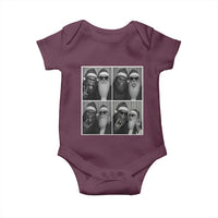 Funny Bigfoot Photobooth Christmas Baby Onesie Sasquatch Santa Claus Xmas - Wonder Print Shop