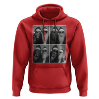Funny Bigfoot Photobooth Christmas Hoodie Sasquatch Santa Claus Xmas - Wonder Print Shop