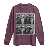 Funny Bigfoot Photobooth Christmas Long Sleeve Shirt Sasquatch Santa Claus Xmas - Wonder Print Shop