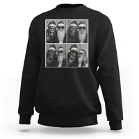 Funny Bigfoot Photobooth Christmas Sweatshirt Sasquatch Santa Claus Xmas - Wonder Print Shop