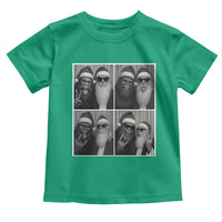 Funny Bigfoot Photobooth Christmas Toddler T Shirt Sasquatch Santa Claus Xmas - Wonder Print Shop