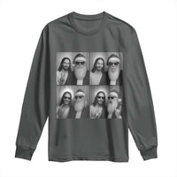 Funny Bigfoot Photobooth Christmas Long Sleeve Shirt Sasquatch Jesus Christian Xmas - Wonder Print Shop