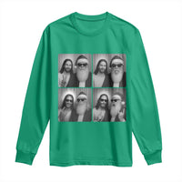 Funny Bigfoot Photobooth Christmas Long Sleeve Shirt Sasquatch Jesus Christian Xmas - Wonder Print Shop