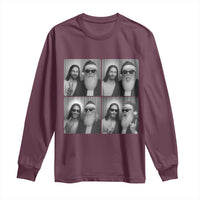 Funny Bigfoot Photobooth Christmas Long Sleeve Shirt Sasquatch Jesus Christian Xmas - Wonder Print Shop