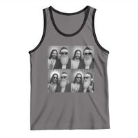 Funny Bigfoot Photobooth Christmas Tank Top Sasquatch Jesus Christian Xmas - Wonder Print Shop