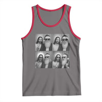 Funny Bigfoot Photobooth Christmas Tank Top Sasquatch Jesus Christian Xmas - Wonder Print Shop