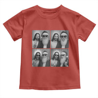 Funny Bigfoot Photobooth Christmas Toddler T Shirt Sasquatch Jesus Christian Xmas - Wonder Print Shop