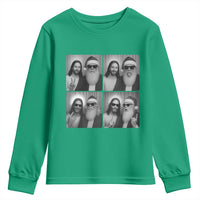Funny Bigfoot Photobooth Christmas Youth Sweatshirt Sasquatch Jesus Christian Xmas - Wonder Print Shop
