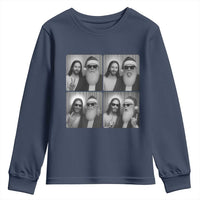 Funny Bigfoot Photobooth Christmas Youth Sweatshirt Sasquatch Jesus Christian Xmas - Wonder Print Shop