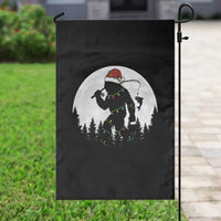Funny Bigfoot Fishing Christmas Garden Flag Sasquatch Moon Fisherman - Wonder Print Shop