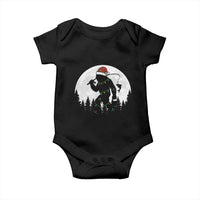 Funny Bigfoot Fishing Christmas Baby Onesie Sasquatch Moon Fisherman - Wonder Print Shop