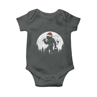 Funny Bigfoot Fishing Christmas Baby Onesie Sasquatch Moon Fisherman - Wonder Print Shop