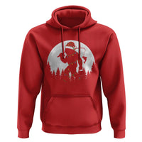 Funny Bigfoot Fishing Christmas Hoodie Sasquatch Moon Fisherman - Wonder Print Shop