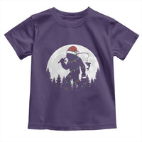Funny Bigfoot Fishing Christmas Toddler T Shirt Sasquatch Moon Fisherman - Wonder Print Shop