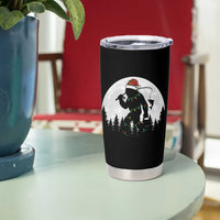 Funny Bigfoot Fishing Christmas Tumbler Cup Sasquatch Moon Fisherman - Wonder Print Shop