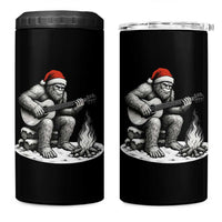 Bigfoot Guitar Christmas 4 in 1 Can Cooler Tumbler Sasquatch Guitarist Music Xmas - Wonder Print Shop