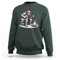 Bigfoot Guitar Christmas Sweatshirt Sasquatch Guitarist Music Xmas - Wonder Print Shop
