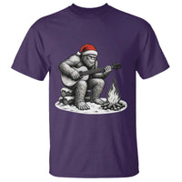 Bigfoot Guitar Christmas T Shirt Sasquatch Guitarist Music Xmas - Wonder Print Shop