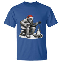 Bigfoot Guitar Christmas T Shirt Sasquatch Guitarist Music Xmas - Wonder Print Shop