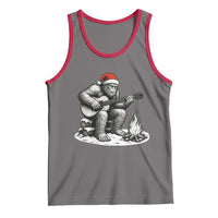 Bigfoot Guitar Christmas Tank Top Sasquatch Guitarist Music Xmas - Wonder Print Shop
