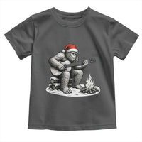 Bigfoot Guitar Christmas Toddler T Shirt Sasquatch Guitarist Music Xmas - Wonder Print Shop