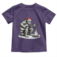 Bigfoot Guitar Christmas Toddler T Shirt Sasquatch Guitarist Music Xmas - Wonder Print Shop