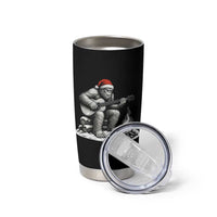 Bigfoot Guitar Christmas Tumbler Cup Sasquatch Guitarist Music Xmas - Wonder Print Shop