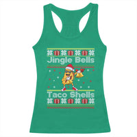 Funny Taco Christmas Racerback Tank Top Jigle Bells Taco Shells - Wonder Print Shop